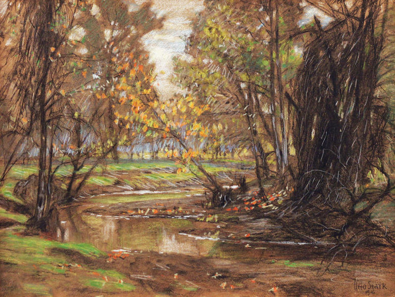 Autumn Creek 1916 by Otto Stark | Oil Painting Reproduction