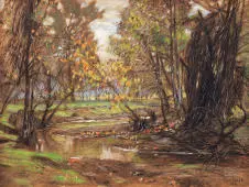 Autumn Creek 1916 By Otto Stark