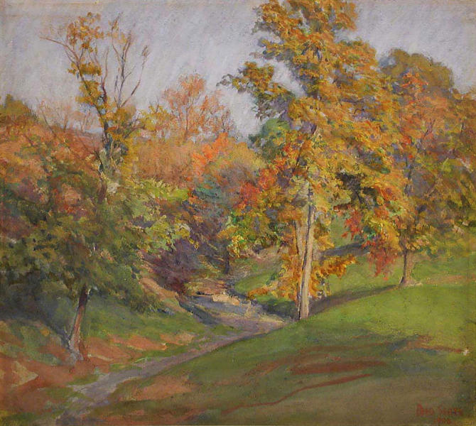 Landscape Brookville 1900 by Otto Stark | Oil Painting Reproduction