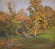 Landscape Brookville 1900 By Otto Stark