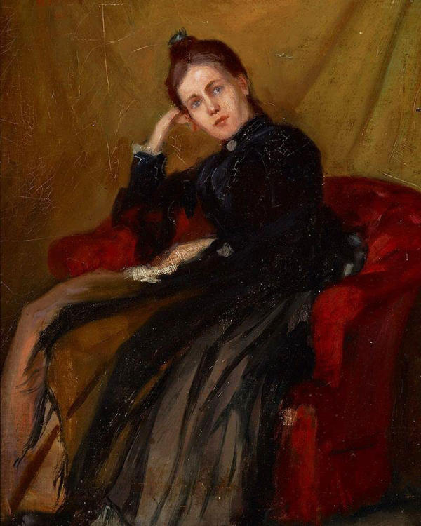Marie Stark Mrs Otto Stark by Otto Stark | Oil Painting Reproduction