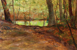 Woodland Pond By Otto Stark