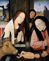 Adoration Of The Child Detail By Hieronymus Bosch