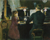 Big Brother Playing 1890 By Harriet Backer
