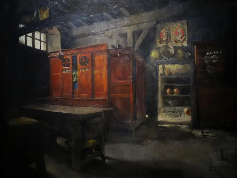 Breton Interior 1882 By Harriet Backer