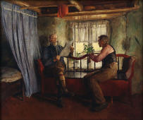 In a Farmers Livingroom 1886 By Harriet Backer