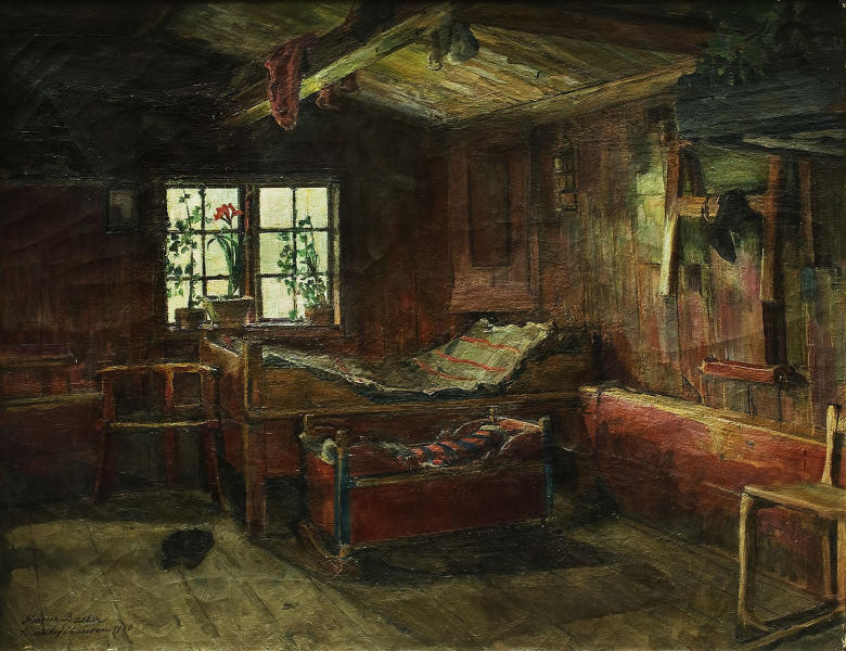 Interior Stralsjohaugen 1900 by Harriet Backer | Oil Painting Reproduction