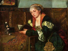 Lady Reading 1878 By Harriet Backer