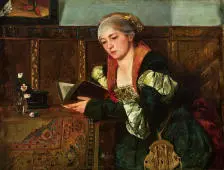 Lady Reading 1878 By Harriet Backer