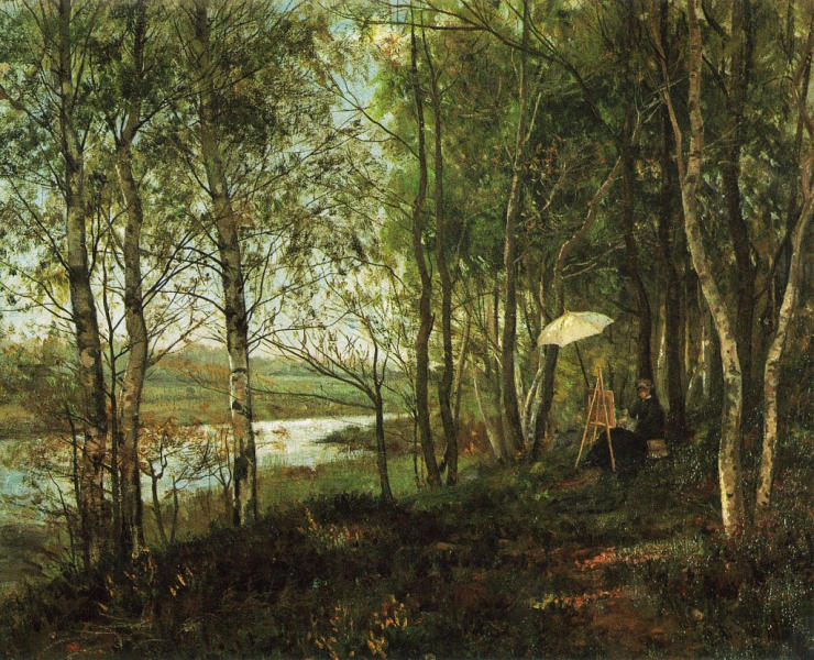 Landscape in Cernay la Ville 1887 | Oil Painting Reproduction