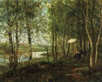 Landscape in Cernay la Ville 1887 By Harriet Backer