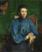 Mrs Vedastine Aubert  c1910 By Harriet Backer