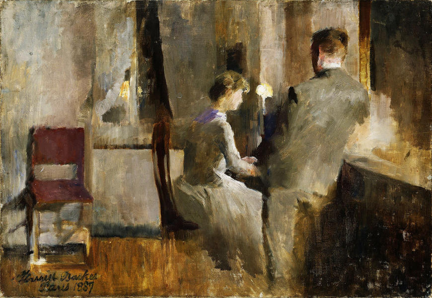 Music Interior from Paris 1887 | Oil Painting Reproduction