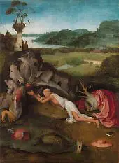 Saint Jerome at Prayer By Hieronymus Bosch