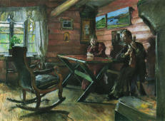 Old Living Room at Kolbotn 1896 By Harriet Backer