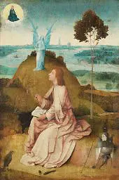 Saint John Ther Evanglist on Patmos By Hieronymus Bosch
