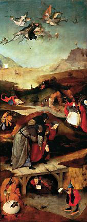 Temptation of St Anthony Panel 1 By Hieronymus Bosch
