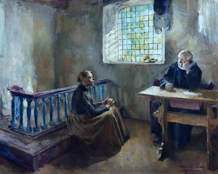 Spiritual Guidance 1892 by Harriet Backer | Oil Painting Reproduction