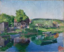 The Sandvik River 1890 By Harriet Backer