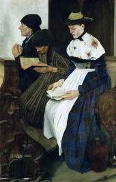 Three Women in Church 1882 By Harriet Backer