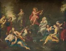 Apollo and the Muses By Angelica Kauffman