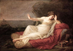 Ariadne Abandoned By Theseus By Angelica Kauffman