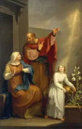Childhood of the Virgin Mary By Angelica Kauffman