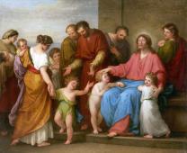 Christ Blessing The Children By Angelica Kauffman