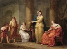 Cornelia Mother of the Gracchi II By Angelica Kauffman