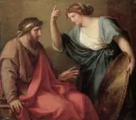 Egeria Handing Numa Pompilius His Shield By Angelica Kauffman