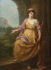 Female Allegory By Angelica Kauffman