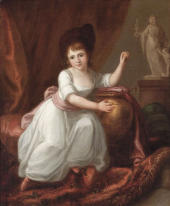 Girl In A White Dress By Angelica Kauffman