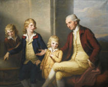 Joseph May With His Three Sons By Angelica Kauffman