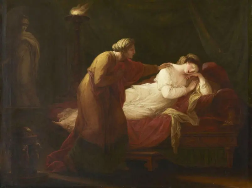 Penelope Awakened By Euryclea with the News of Ulysses' Return By Angelica Kauffman