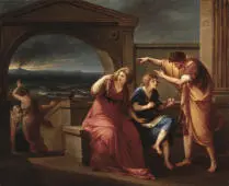 Pliny the Younger and his Mother at Misenum By Angelica Kauffman