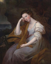 Portrait Of Lady Louisa Leveson Gower As Spes By Angelica Kauffman