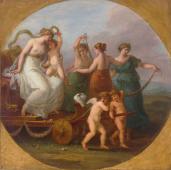 The Triumph Of Venus With The Three Graces By Angelica Kauffman