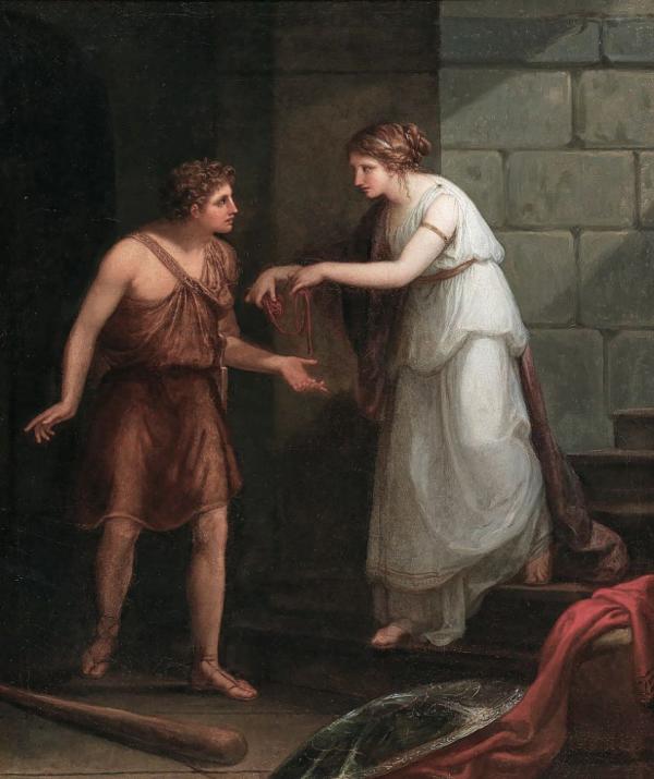 Theseus And Ariadne by Angelica Kauffman | Oil Painting Reproduction