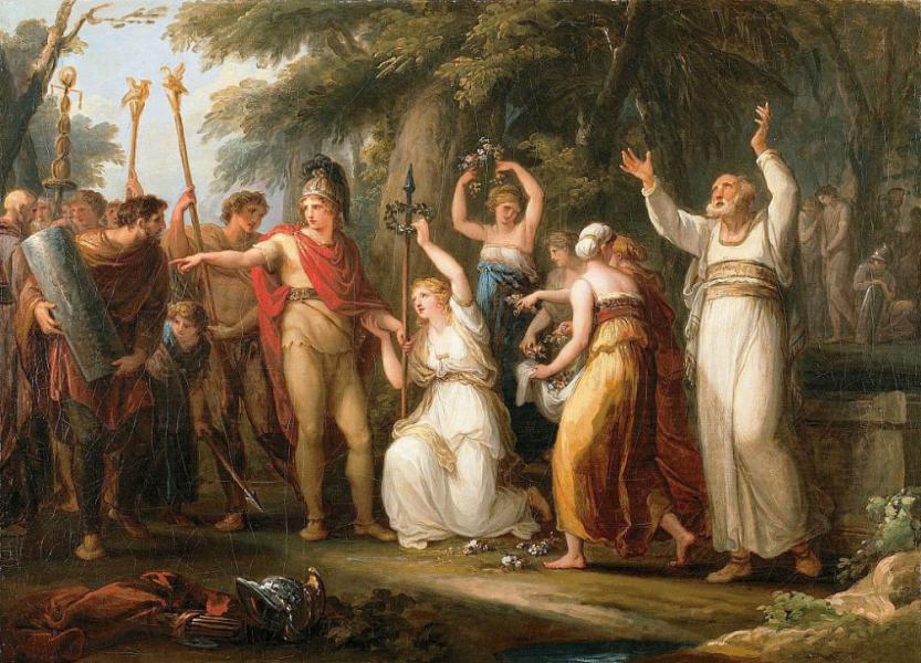 Thusnelda Crowning Hermann 1785 | Oil Painting Reproduction