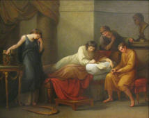 Virgil Writing His Epitaph At Brundisi By Angelica Kauffman