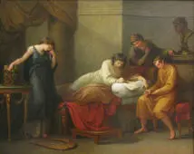 Virgil Writing his Epitaph at Brundisi By Angelica Kauffman