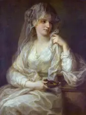 Woman Dressed As Vestal Virgin By Angelica Kauffman