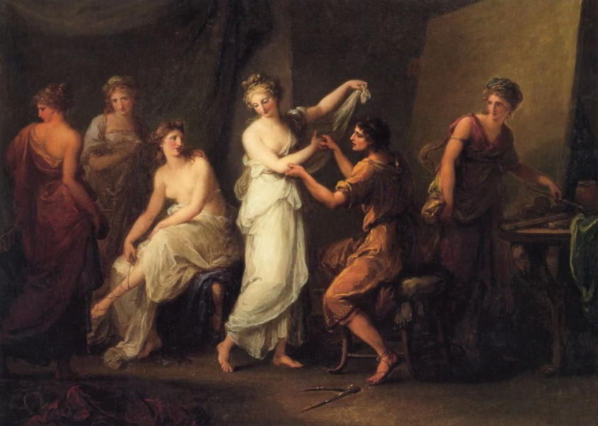 Zeuxis Selecting Models For His Helen Of Troy | Oil Painting Reproduction