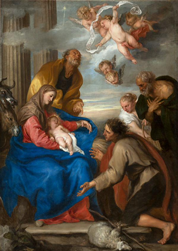 Adoration of the Shepherds by Van Dyck | Oil Painting Reproduction