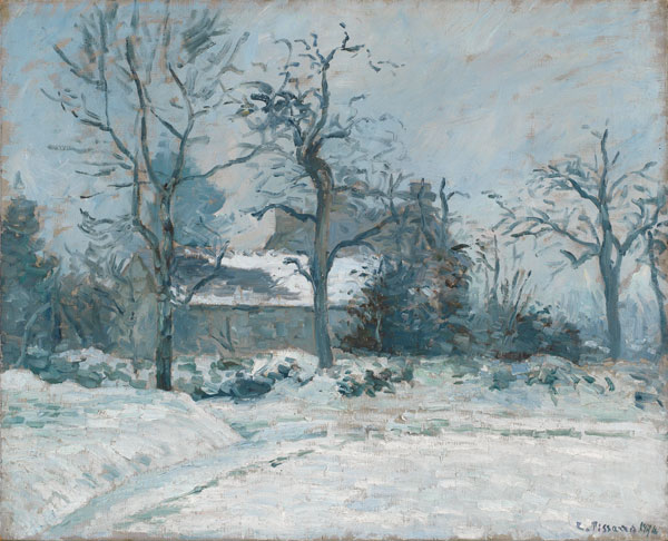 Piette's House at Montfoucault Snow Effect | Oil Painting Reproduction