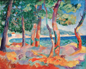 Pine Forest at Cavaliere 1906 By Henri Manguin
