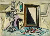 Lamp with Cherries 1888 By Pablo Picasso