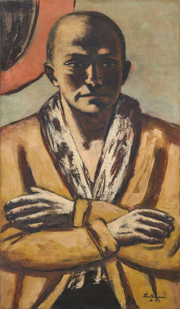 Self Portrait Yellow and Pink by Max Beckmann | Oil Painting Reproduction