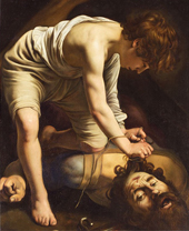 David with the Head of Goliath c1600 By Caravaggio