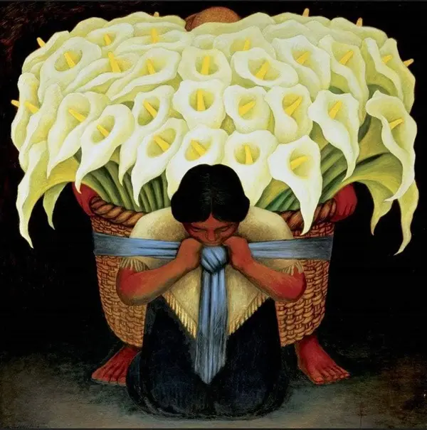 El Vendedor de Alcatraces By Diego Rivera